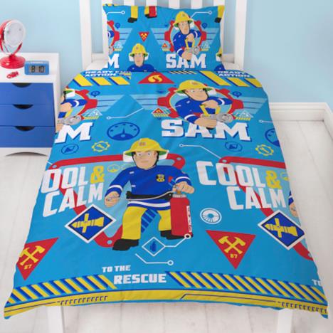 Fireman Sam Reversible Single Duvet Cover Bed Set Extra Image 1